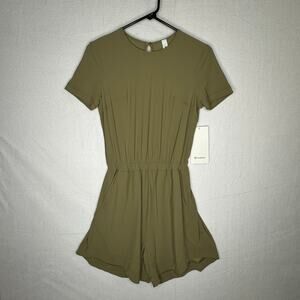 lululemon Lightweight High-Neck Romper Green NWT Sz 4